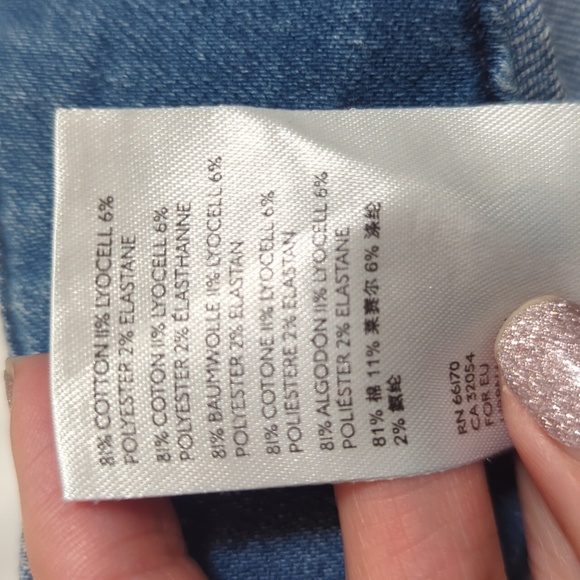 Anthropologie The Colette Crop Wide-Leg Jeans by Maeve, Color Palms Wash Size 28 - Picture 16 of 16